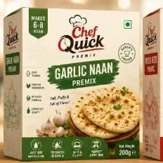 Chef Quick Garlic Naan Premix box