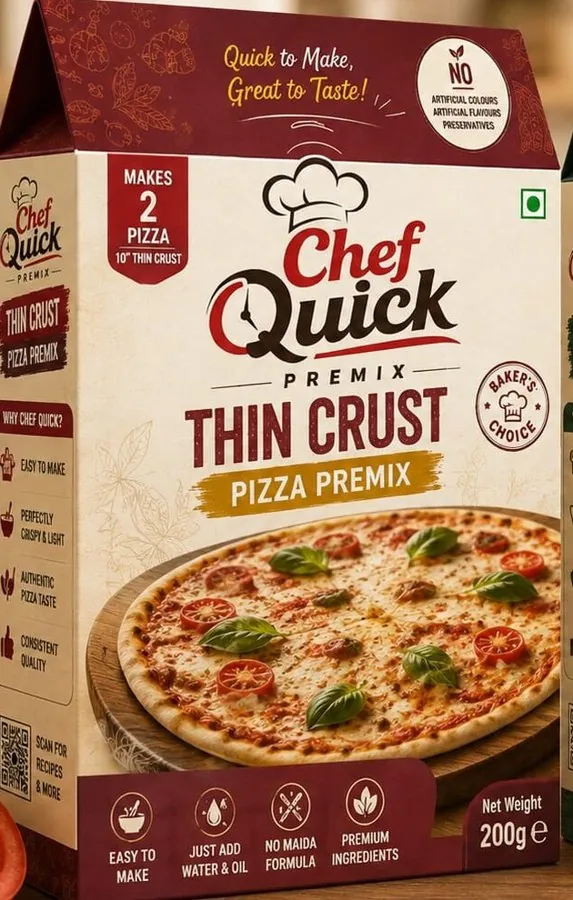 Chef Quick Thin Crust Pizza Premix box