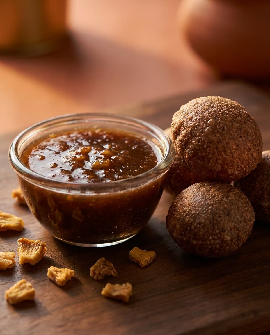 Bowl of Pineapple Pani with Ragi Pani Puri